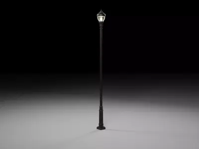 City Streetlight Decor High Poly 2 Free 3D model