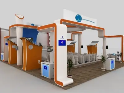 Exhibition 3D model stand design 3D model