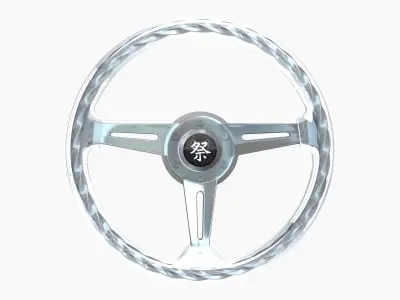 Hitman Twist Crystal steering wheel Low-poly 3D model