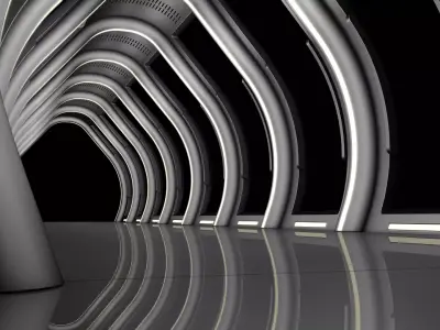 Sci Fi Corridor  3D model 71