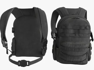 Backpack Low-poly 3D model