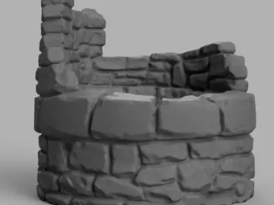 Puit de pierre  3D print model