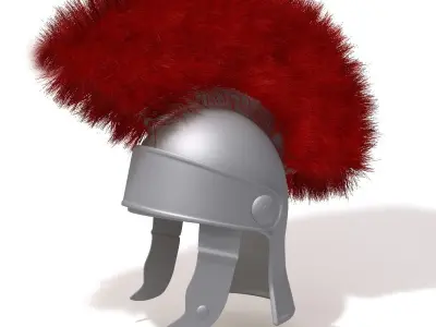 Roman helmet cartoon 3D model