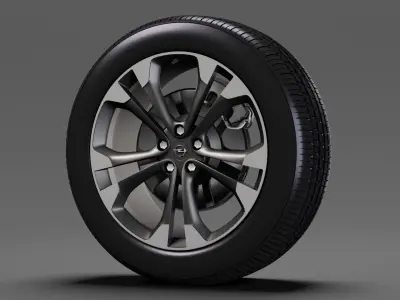 Opel Cascada wheel 2017 3D model