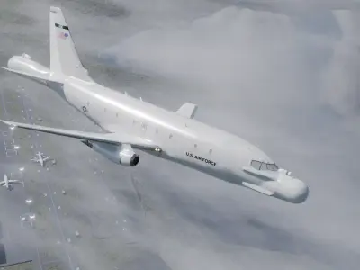 Boeing USAF NT-43A - RAT 55 - The STEALTH VALIDATOR Low-poly 3D model