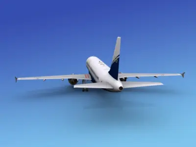 Airbus A320 JAB Airlines 3D model