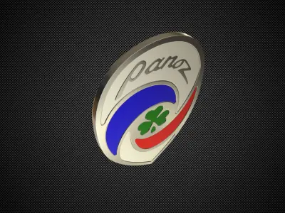 panoz logo 3D model