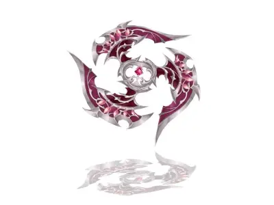 Royal Guard Chakram Low-poly 3D model