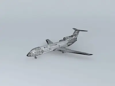 Ministry of Emergency Situation Yakovlev Yak 42D Free 3D model