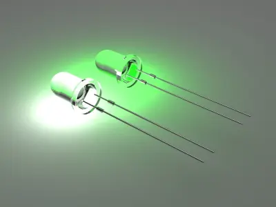 Light Emitting Diode With Illuminating Animation 3D model