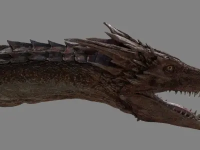 Dragon-Maya-Animation dragon Low-poly 3D model