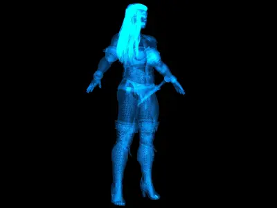 Amazon Warrior 3D model