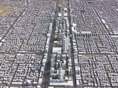 Riyadh Low-poly 3D model