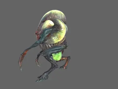 Alien Sapper Low-poly 3D model