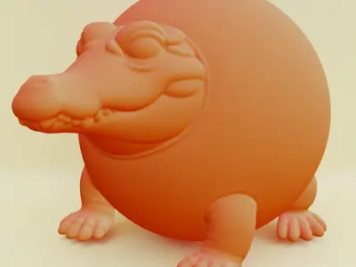 Glorbo Fruttodrillo Italian brainrot Printable 3D print model