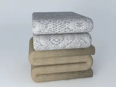 Linens Bent  Bed Sheet Free 3D model