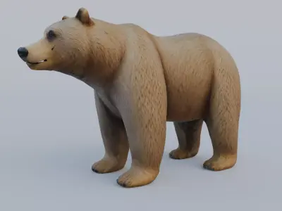 Bear grizzly Free 3D model