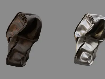 Crushed Fish Can 05 3D model