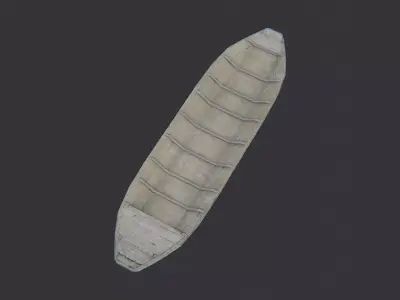 Vie River Boat Model Low-poly 3D model