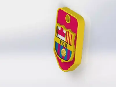 FC Barcelona Car Keychain Free 3D print model