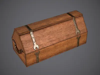 Case Medieval Free low-poly 3D model