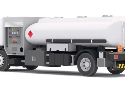 Generic Fueler Aircraft Low-poly 3D model