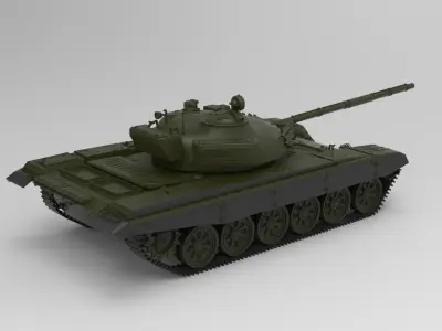 T-72 tank 3D model