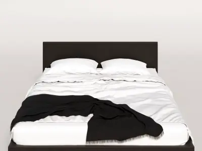 zannota leather bed Free 3D model