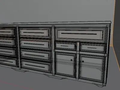 Wooden drawer Free 3D model buy