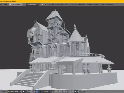 Medivel House at just 03 Dollars Low-poly 3D model