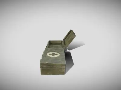 Field Medic Case Low-poly 3D model