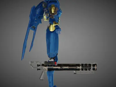 Overwatch Pharah 3D model