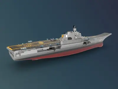 Admiral Kuznetsov Aircraft Carrier 3D model