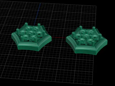 little and beautiful stud earrings Free 3D print model