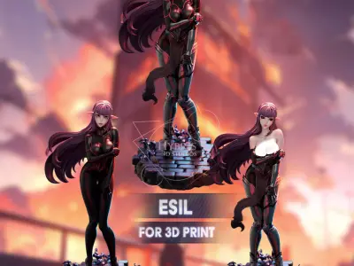 Esil Radiru from Solo Leveling Commercial Package 3D print model