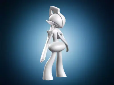 Gallade Miniature Figure 3D print model