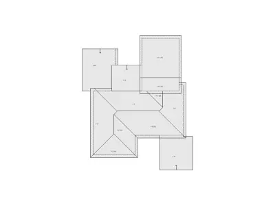 Residential Roof Sketch - 21-30 SQ - Xactimate 3D model