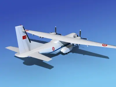 Casa CN-235 Turkish Air Force 3D model