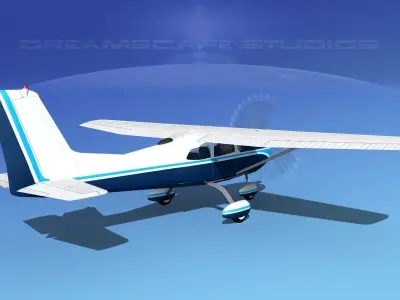 Cessna 175 Skylark V06 3D model
