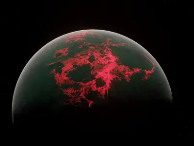 Planet Space Ready to game Low-poly 3D model 5