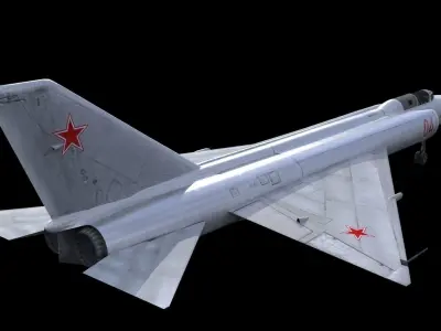 Lavochkin La-250 Anakonda Low-poly 3D model