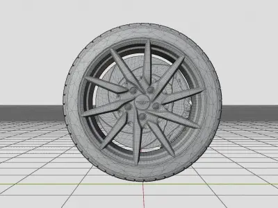 Aston Martin DB11 Wheel 3D model