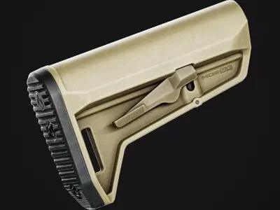 Magpul MOE SL-K Stock Low-poly 3D model