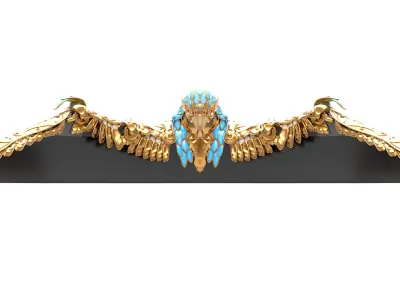 Stage oiseaux Low-poly 3D model