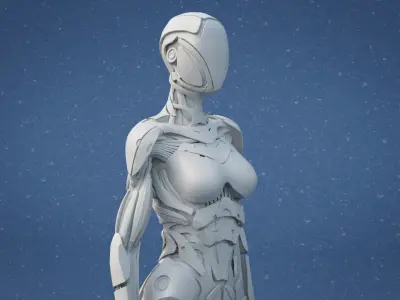 Cyborg Character 3D print model purchase