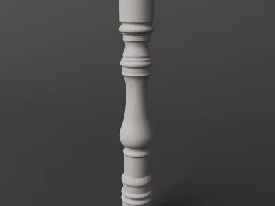 30 Columns And Balusters With Classic Design 3D model