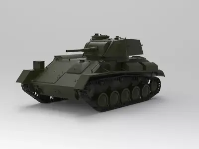 T80 Tank 3D model