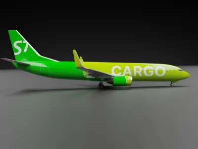Boeing 737-800 S7 Airlines Cargo Livery  3D model