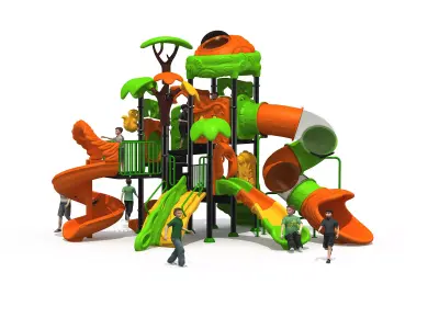Kids outdoor commercial play structure 3D model 3D model