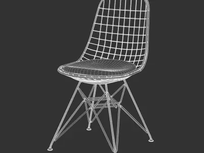  Replica Eames Scaffold Chair Model, Black 
